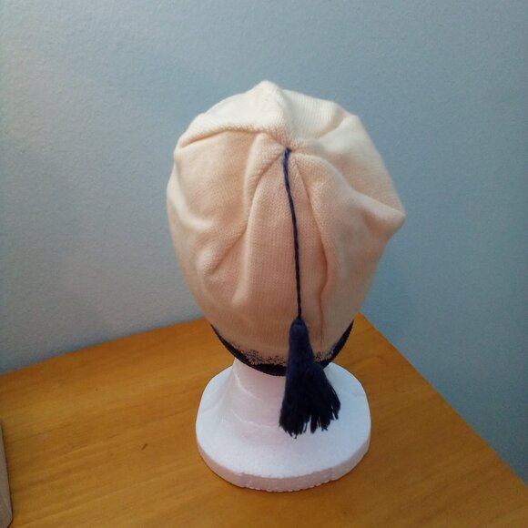 VTG SWIX US SKI TEAM WINTER HAT TASSEL 100% WOOL FLEECE LINED KNIT BEANIE NORDIC - Picture 3 of 11